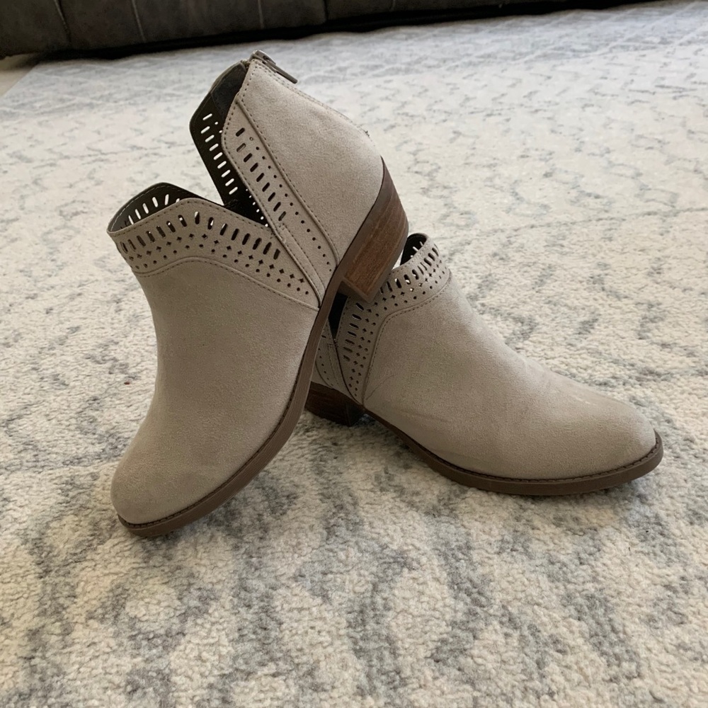 Grey Ankle Boots
